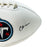 Chris Johnson Signed Tennessee Titans Official NFL Team Logo Football (Beckett)