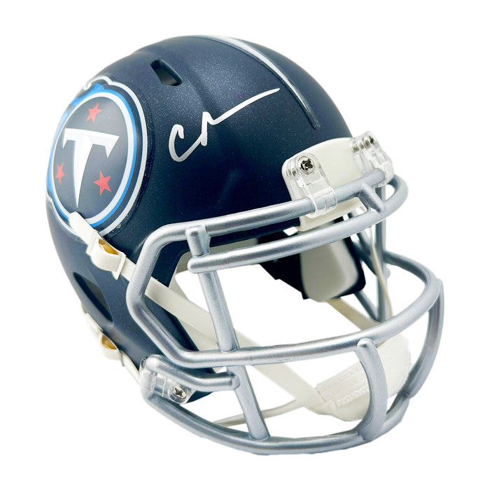 Chris Johnson Signed Tennessee Titans Speed Mini Football Helmet (Beckett)