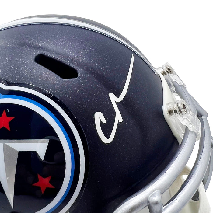 Chris Johnson Signed Tennessee Titans Speed Mini Football Helmet (Beckett)