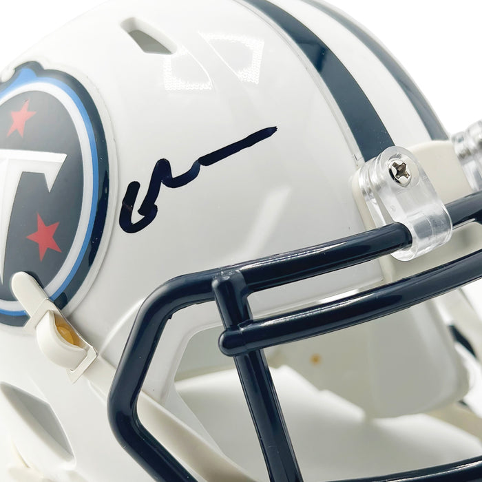 Chris Johnson Signed Tennessee Titans Throwback 99-17 Speed Mini Football Helmet (Beckett)