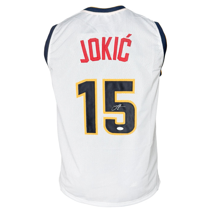 Nikola Jokic Signed Denver White 2022 Basketball Jersey (JSA)