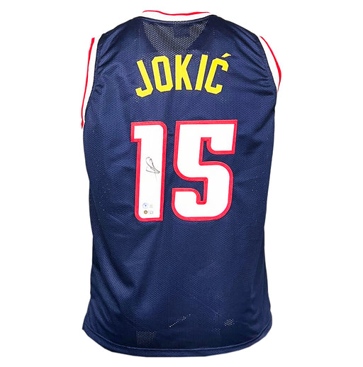 Nikola Jokic Signed Denver Blue Basketball Jersey (Beckett)