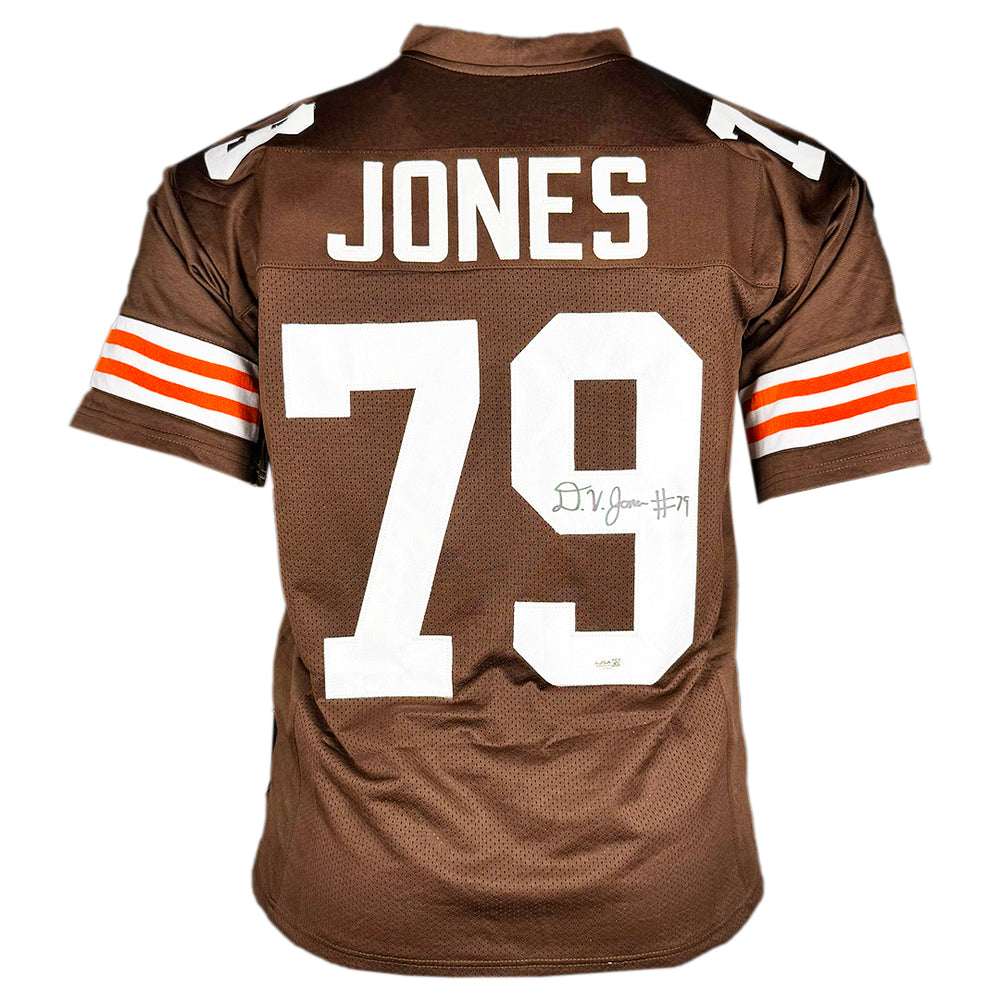Dawand Jones Signed Cleveland Brown Football Jersey (JSA)
