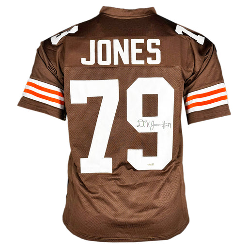 Dawand Jones Signed Cleveland Brown Football Jersey (JSA)