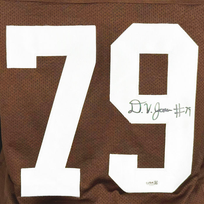 Dawand Jones Signed Cleveland Brown Football Jersey (JSA)
