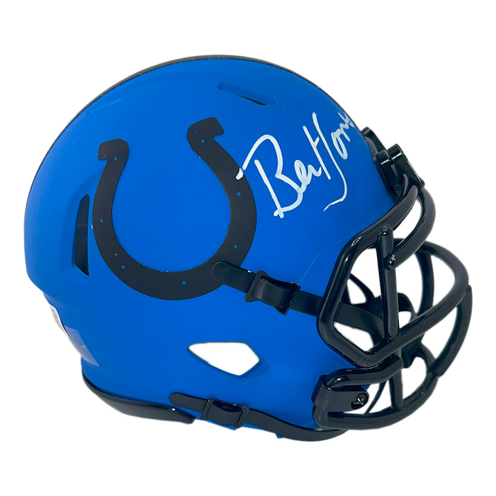 Bert Jones Signed Indianapolis Colts Rave Mini Football Helmet (Beckett)