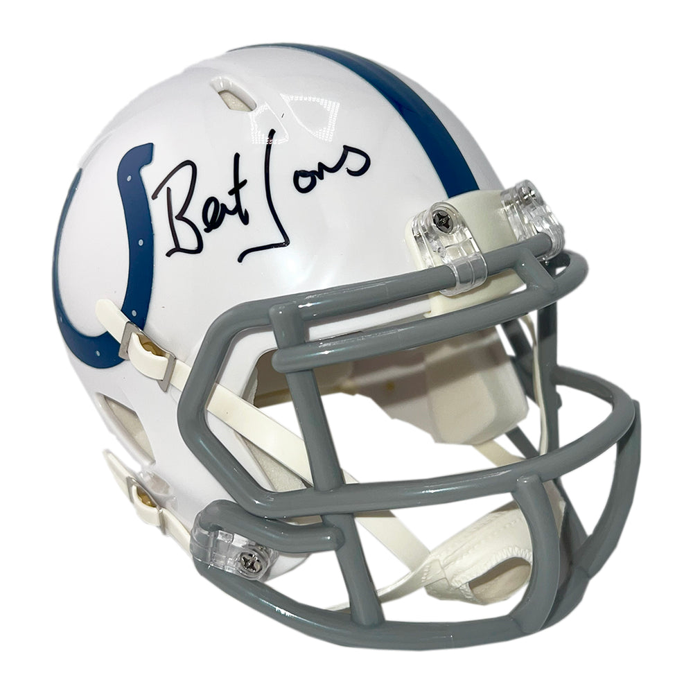 Bert Jones Signed Indianapolis Colts Speed Mini Football Helmet (Beckett)