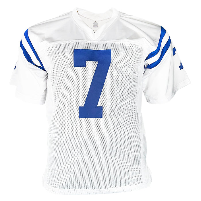 Bert Jones Signed Indianapolis White Football Jersey (Beckett)