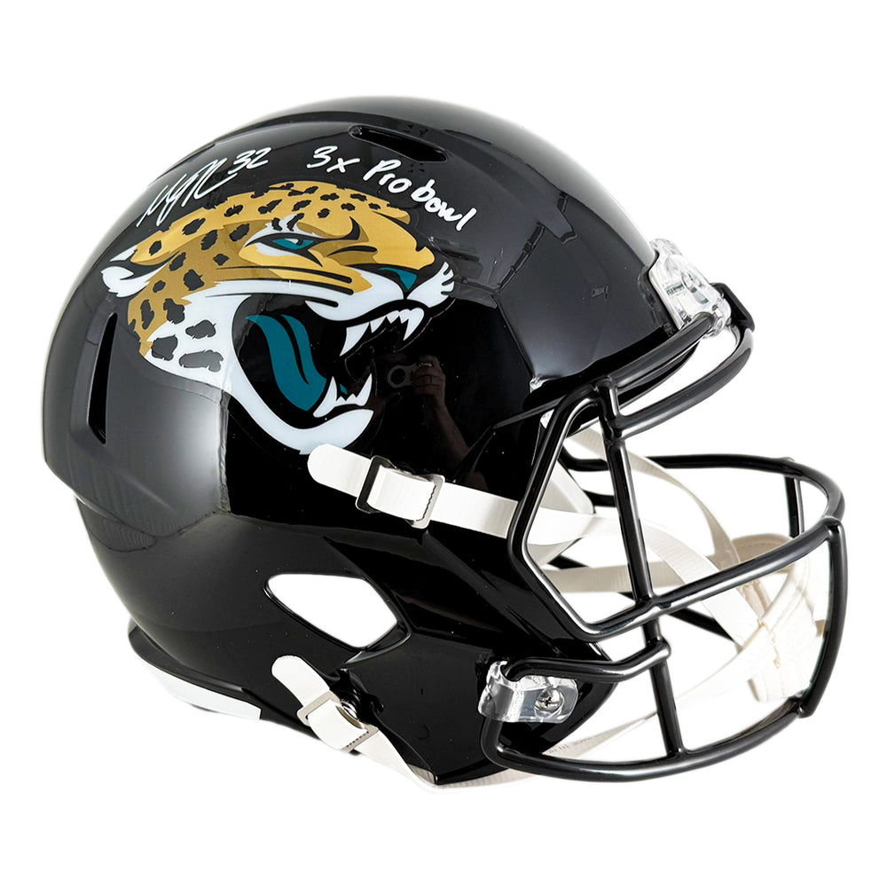 Maurice Jones-Drew Signed 3x Pro Bowl Inscription Jacksonville Jaguars Speed Full-Size Replica Football Helmet (JSA)