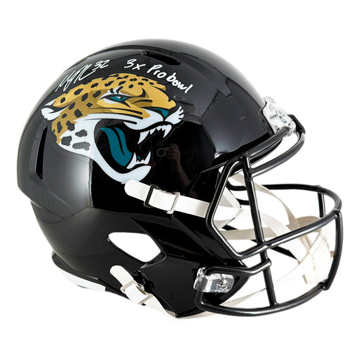 Maurice Jones-Drew Signed 3x Pro Bowl Inscription Jacksonville Jaguars Speed Full-Size Replica Football Helmet (JSA)