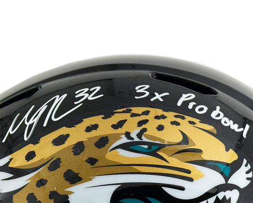 Maurice Jones-Drew Signed 3x Pro Bowl Inscription Jacksonville Jaguars Speed Full-Size Replica Football Helmet (JSA)
