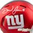 Daniel Jones Signed New York Giants Blaze Mini Football Helmet (Beckett)