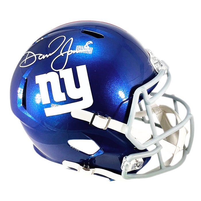 Daniel Jones Signed New York Giants Speed Full-Size Replica Football Helmet (Fanatics)