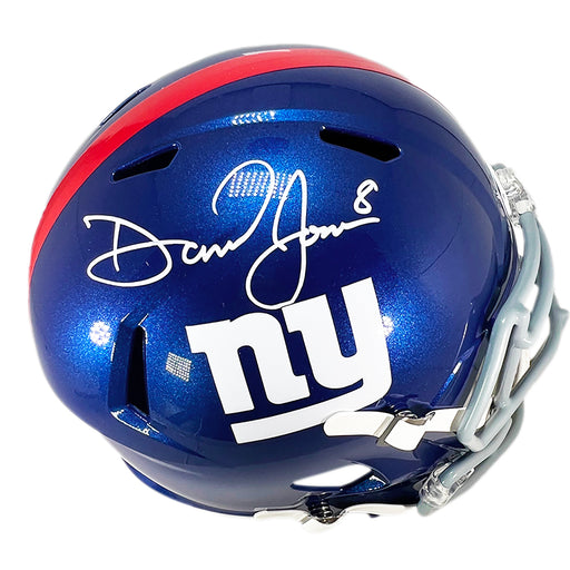 Daniel Jones Signed New York Giants Speed Full-Size Replica Football Helmet (Fanatics)