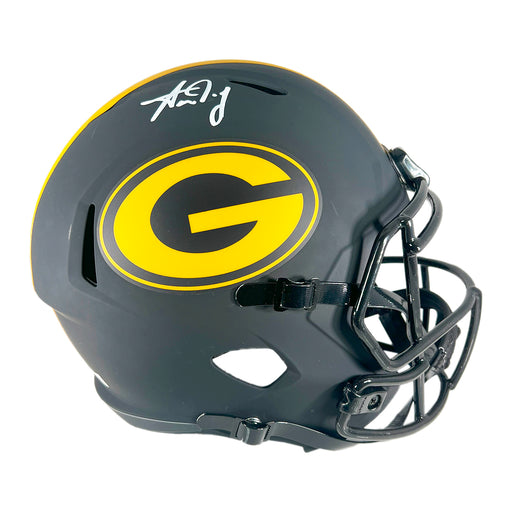 Aaron Jones Signed Green Bay Packers Eclipse Speed Full-Size Replica Football Helmet (Beckett)