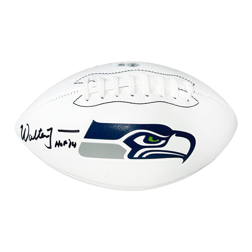Walter Jones Signed HOF 14 Inscription Seattle Seahawks Official NFL Team Logo Football (Beckett)