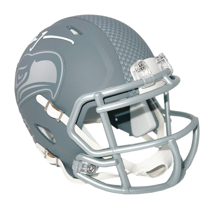 Walter Jones Signed Seattle Seahawks Slate Alternate Speed Mini Football Helmet (Beckett)