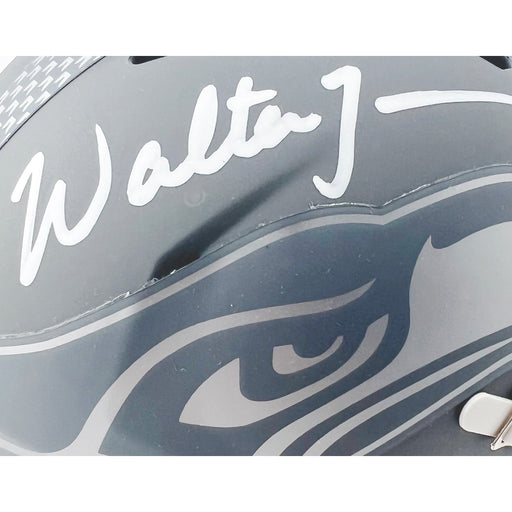 Walter Jones Signed Seattle Seahawks Slate Alternate Speed Mini Football Helmet (Beckett)