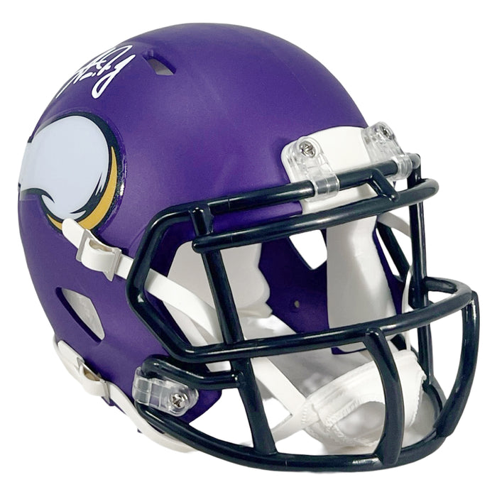 Aaron Jones Signed Minnesota Vikings Speed Mini Football Helmet (Beckett)