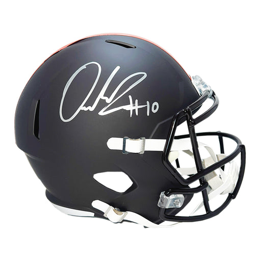 Quinshon Judkins Signed Cleveland Browns Speed 2025 Full-Size Replica Football Helmet (Beckett)