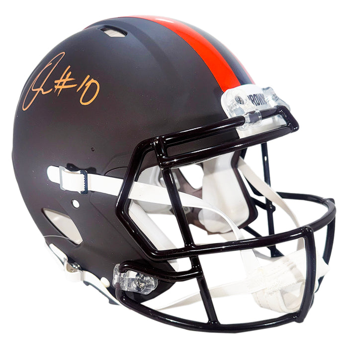 Quinshon Judkins Signed Cleveland Browns Alt 2025 Authentic Speed Full-Size Football Helmet (Beckett)