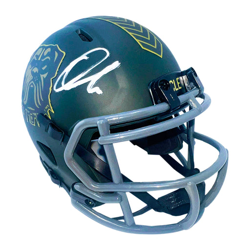 Quinshon Judkins Signed Cleveland Browns Salute 2025 Mini Football Helmet (Beckett)