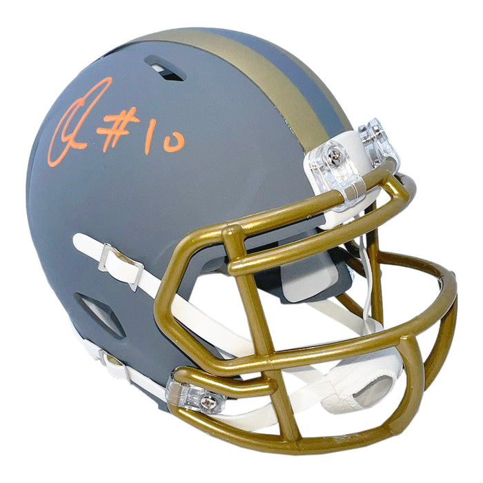 Quinshon Judkins Signed Cleveland Slate Mini Football Helmet (Beckett)