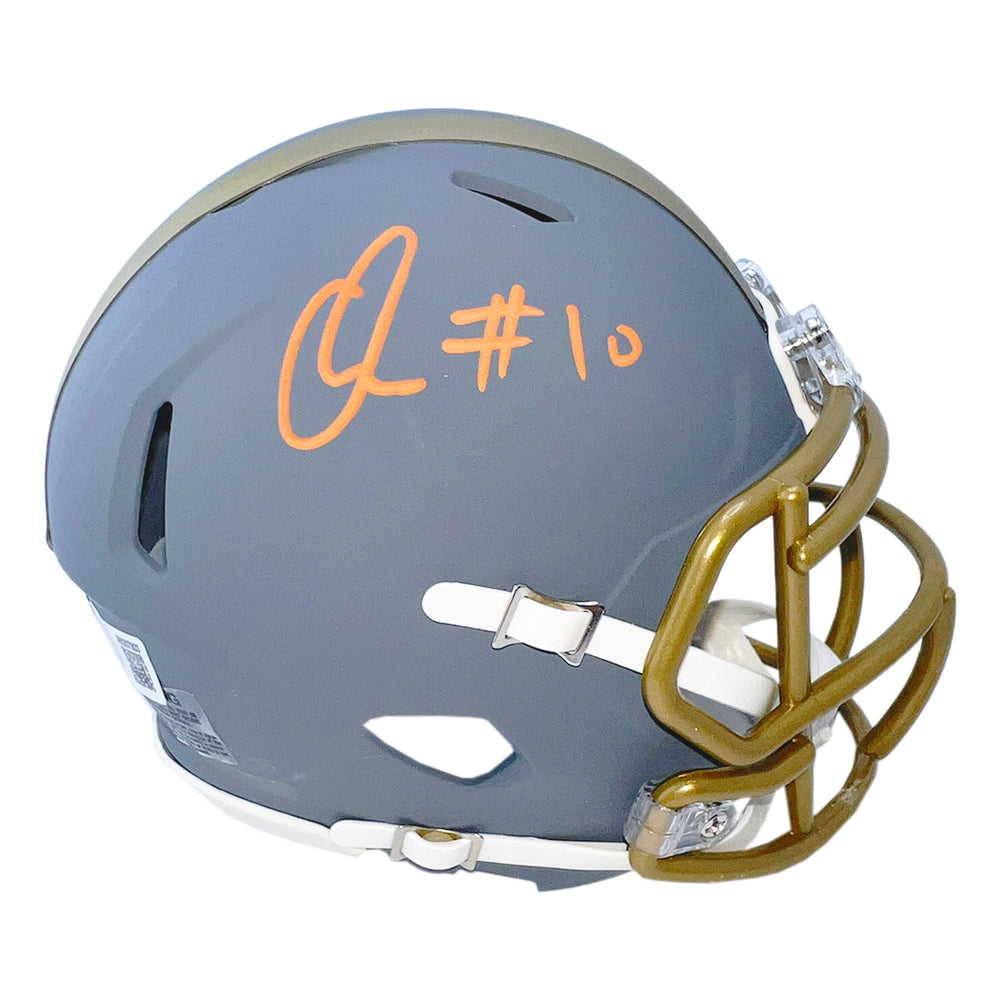 Quinshon Judkins Signed Cleveland Slate Mini Football Helmet (Beckett)