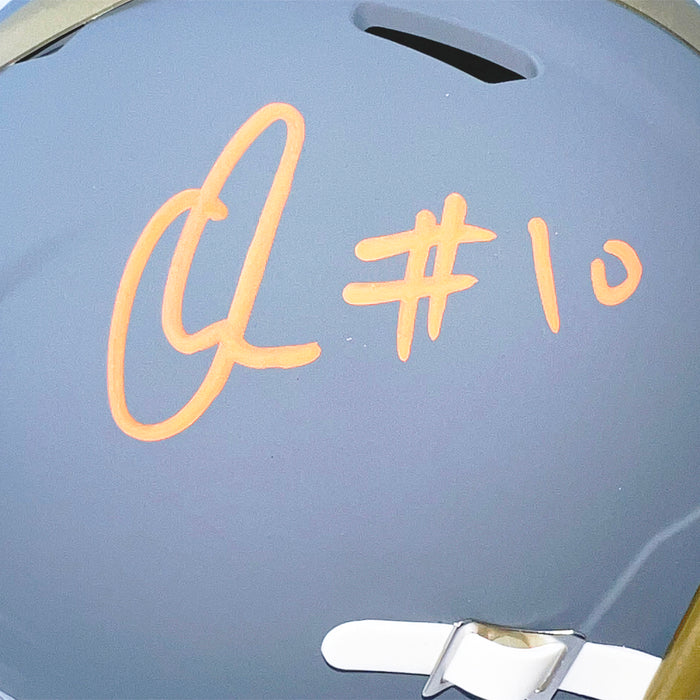 Quinshon Judkins Signed Cleveland Slate Mini Football Helmet (Beckett)