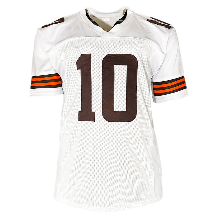 Quinshon Judkins Signed Cleveland White Football Jersey (Beckett)