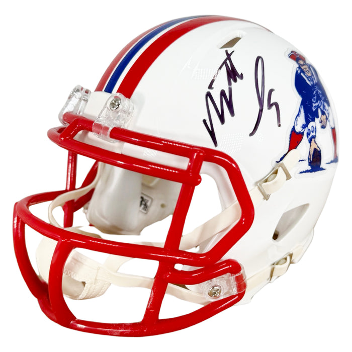 Matthew Judon Signed New England Patriots Throwback Speed Mini Football Helmet (JSA)