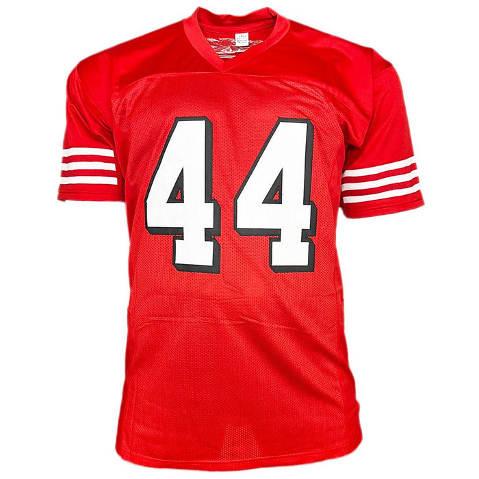 RSA Kyle Juszczyk Signed San Francisco Red Shadow Number Football Jersey (Beckett)