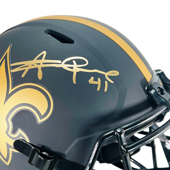 Alvin Kamara Signed New Orleans Saints Eclipse Speed Full-Size Football Helmet (JSA)