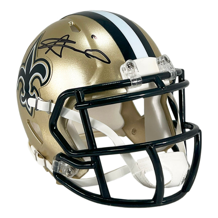 all saints central football helmet New Orleans NFL Collectible Mini Helmet|Picture Inside|FANZ Collectibles Flex padding set Alvin Kamara Signed New Orleans