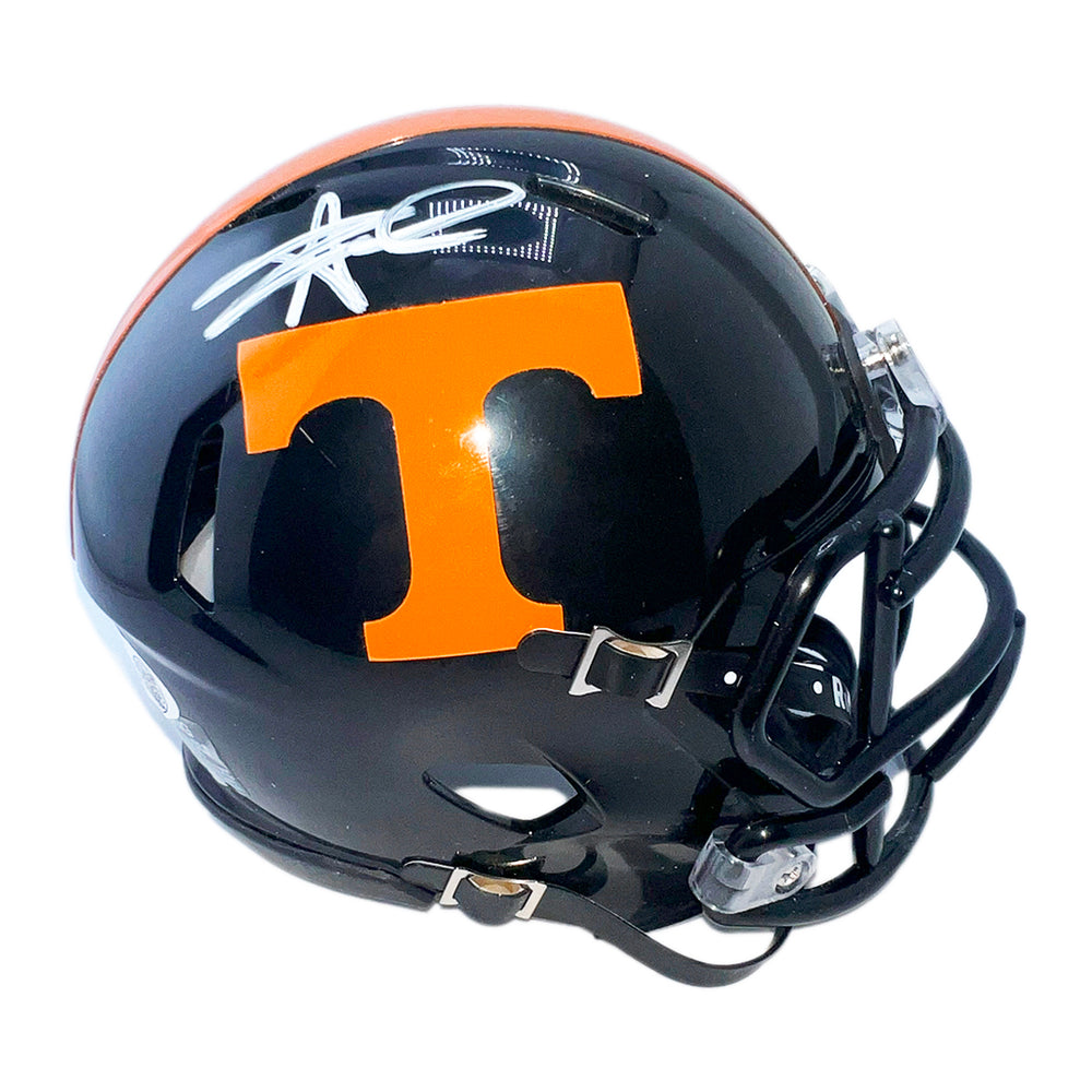 Alvin Kamara Signed Black Tennessee Vols Speed Mini Football Helmet (JSA)