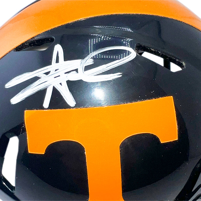 Alvin Kamara Signed Black Tennessee Vols Speed Mini Football Helmet (JSA)
