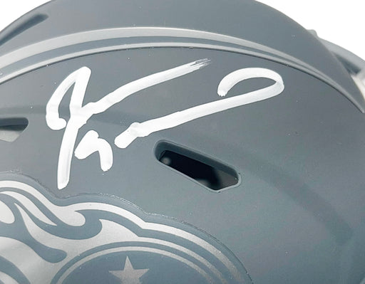 Jevon Kearse Signed Tennessee Titans Slate Alternate Speed Mini Football Helmet (JSA)