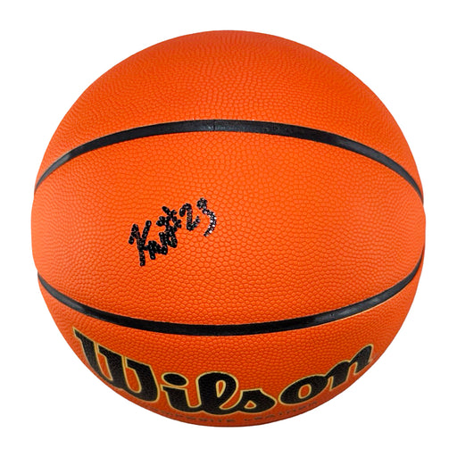 Keaton Wagler Signed Wilson NCAA Legend Basketball (JSA)