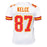 Travis Kelce Signed Kansas City White XL Football Jersey (Beckett)