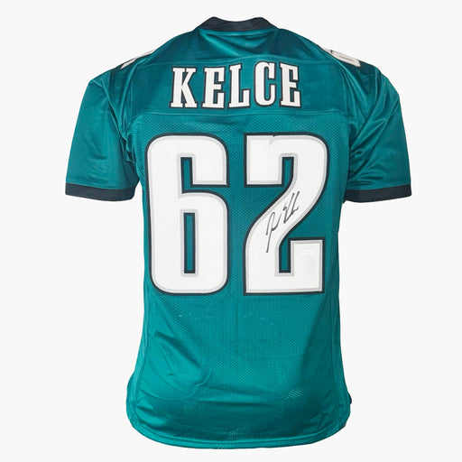Jason Kelce Signed Philadelphia Green Football Jersey (PSA)