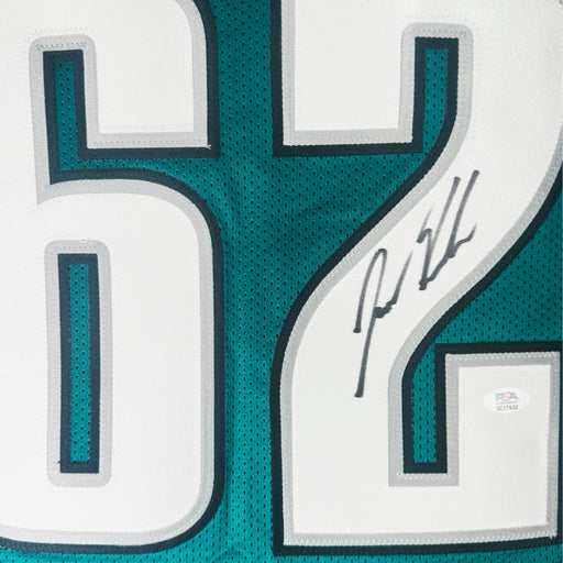 Jason Kelce Signed Philadelphia Green Football Jersey (PSA)