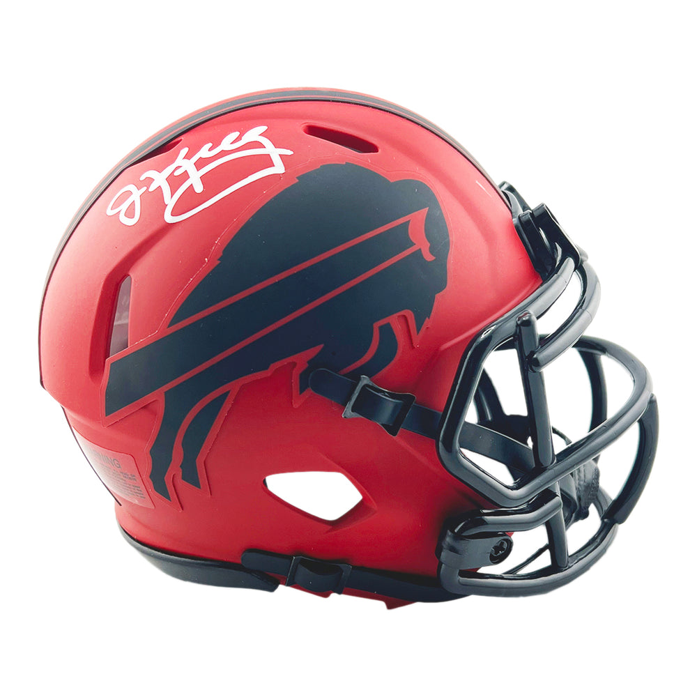 Jim Kelly Signed Buffalo Bills Rave Mini Football Helmet (JSA)
