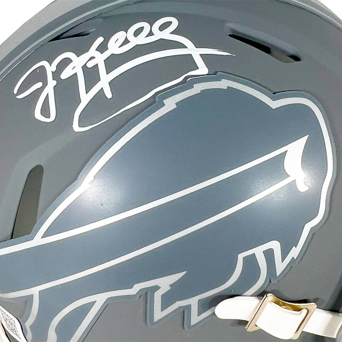 Jim Kelly Signed Buffalo Bills Slate Alternate Speed Mini Football Helmet (JSA)