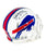 Jim Kelly Signed Buffalo Bills Speed Mini Football Helmet White Mask (Beckett)