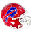 Bills Triplets Signed Buffalo Bills Throwback 87-01 Speed Full-Size Replica Football Helmet (JSA)