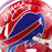 Bills Triplets Signed Buffalo Bills Throwback 87-01 Speed Mini Football Helmet (JSA)