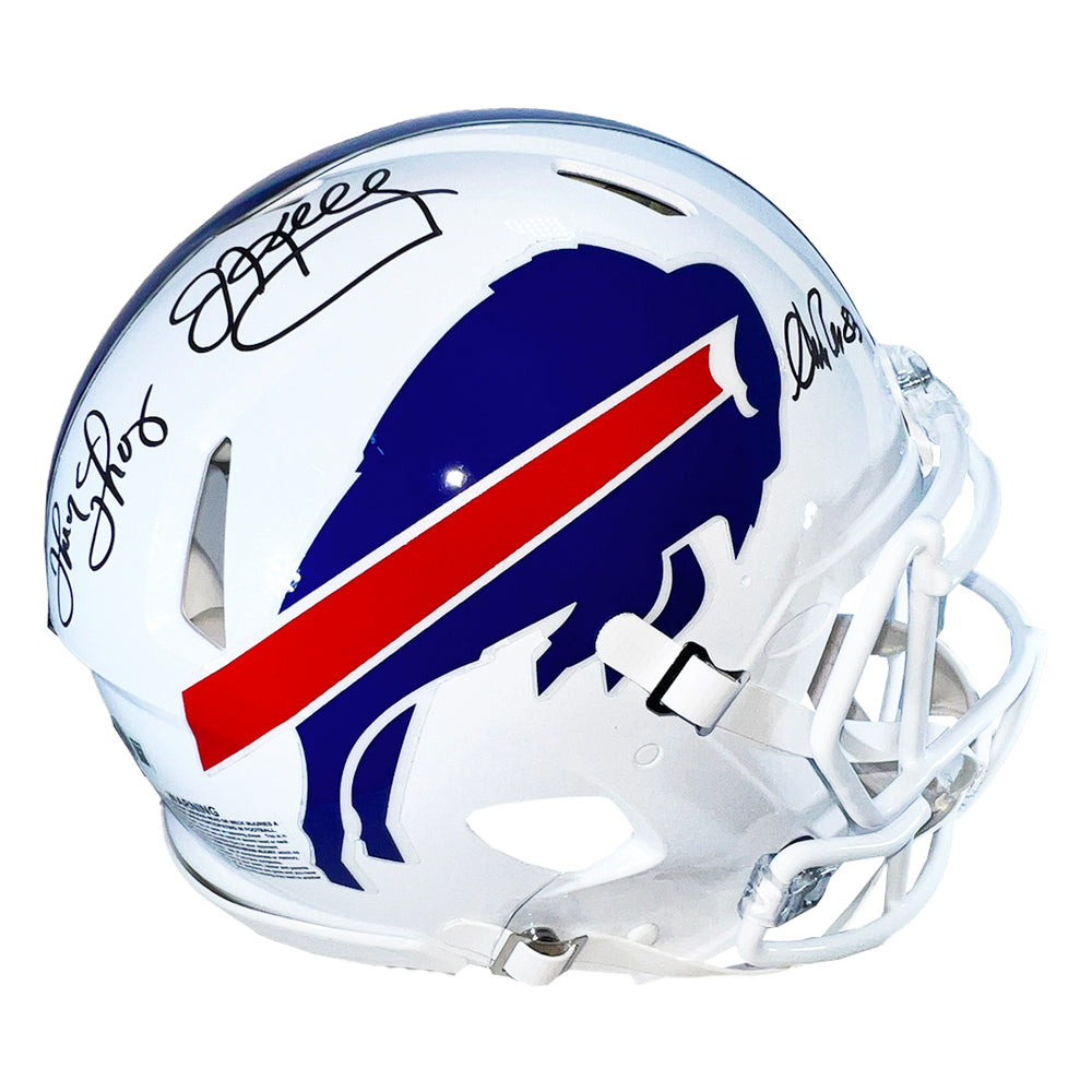 Bills Triplets Signed Buffalo Bills Authentic Speed Full-Size Football Helmet (Beckett)