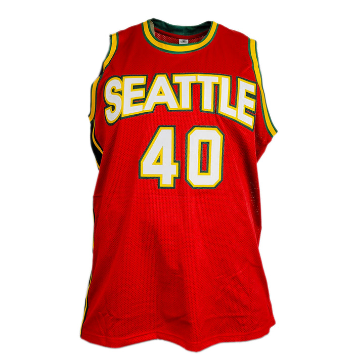 Shawn Kemp Signed Seattle Alternate Red Basketball Jersey (JSA)