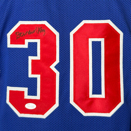 Bernard King Signed Washington Blue Basketball Jersey (JSA)