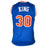 Bernard King Signed New York Blue Basketball Jersey (JSA)